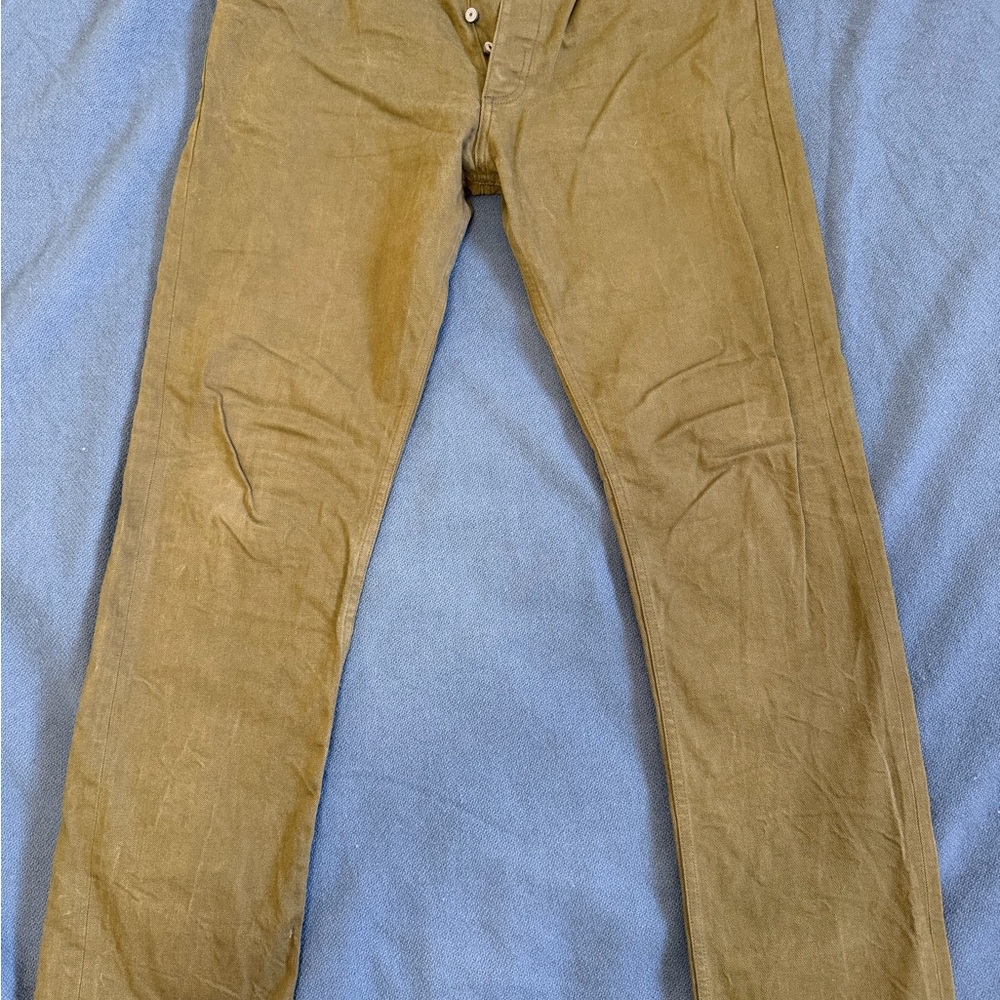 Gustin Men's Japan Olive Selvedge Denim